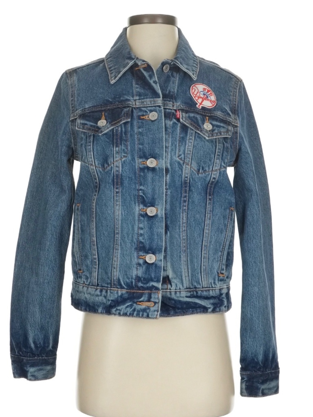 New Levi’s x MLB New York Yankees Denim Trucker Jacket S Officially Licensed